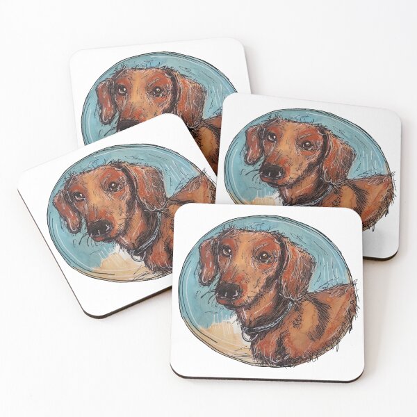 Item preview, Little Tan Dachshund designed and sold by TraceyMackieArt.