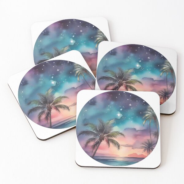 Item preview, Nocturnal Paradise Watercolor (721) designed and sold by WASjourney.