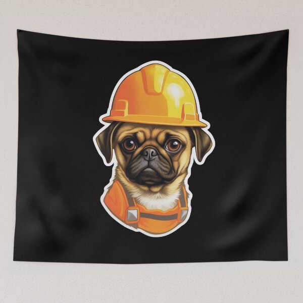 Item preview, Safety First for this Adventure Hound. Dogswithhardhat. designed and sold by LuNkyRose.