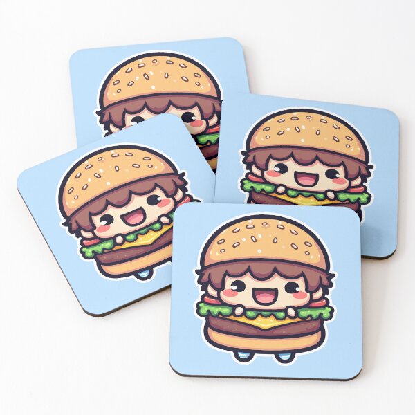 Item preview, Kawaii Cute Burger Boy | Foods and Sweets for Men and Women t-shirt designed and sold by panchiTWO.