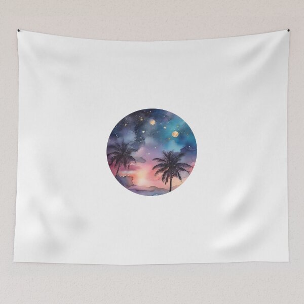 Item preview, Stunning Starry Night in Watercolor (723) designed and sold by WASjourney.