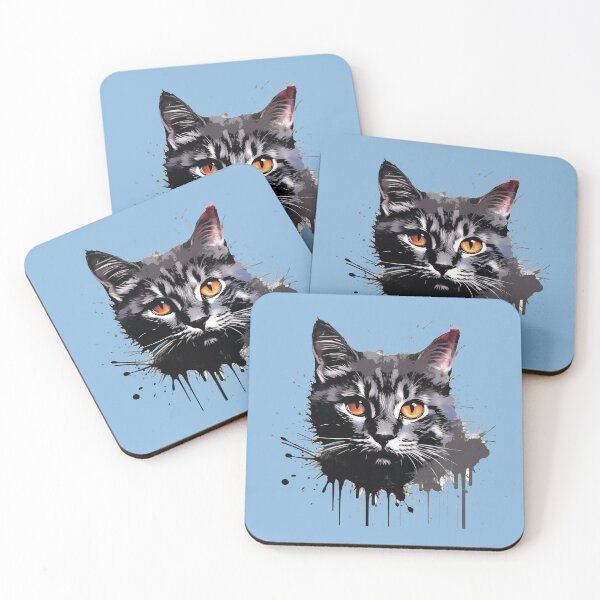 Item preview, Focused Cat in Banksy Style designed and sold by andrii-ravskyi.