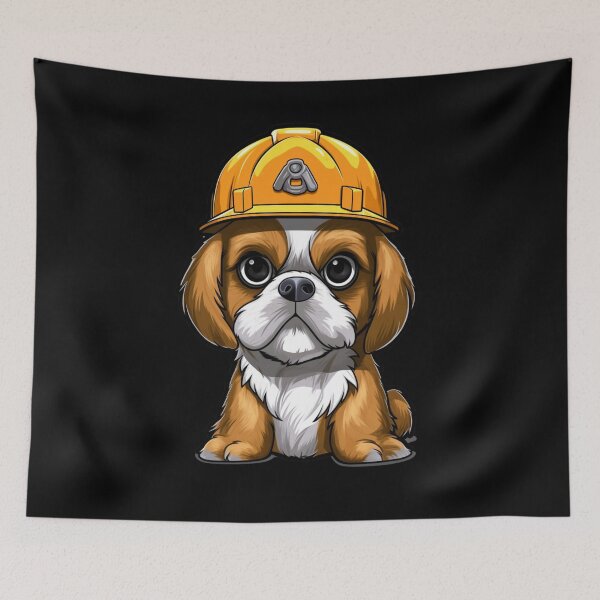 Item preview, Safety First for this Adventure Hound. Dogswithhardhat. designed and sold by LuNkyRose.