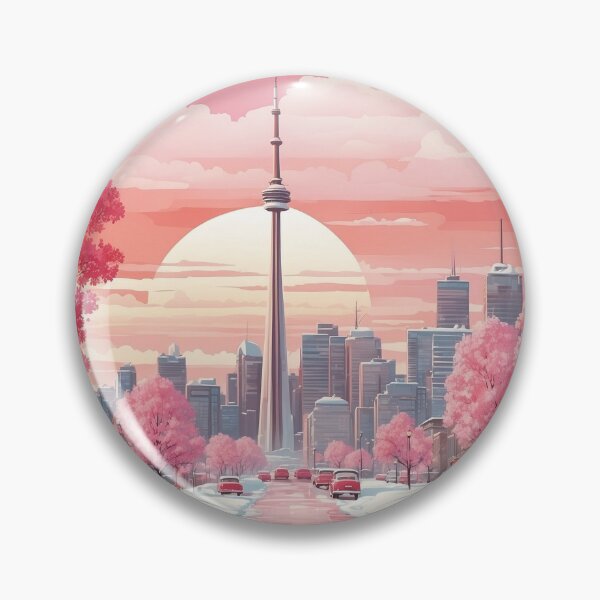 Item preview, Valentines Day Toronto Canada Snow Tourism Vintage Poster designed and sold by TravelersGems.