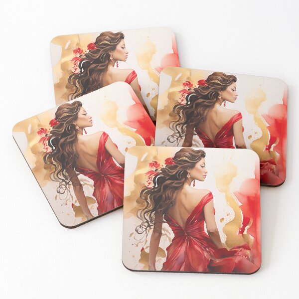 Item preview, Lady in Red  designed and sold by Rebecca Hattam's shop .