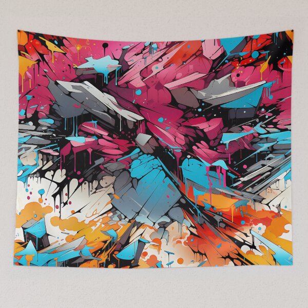 Item preview, Abstract Art. Colorful Graffiti Artists designed and sold by GiveMeMood.