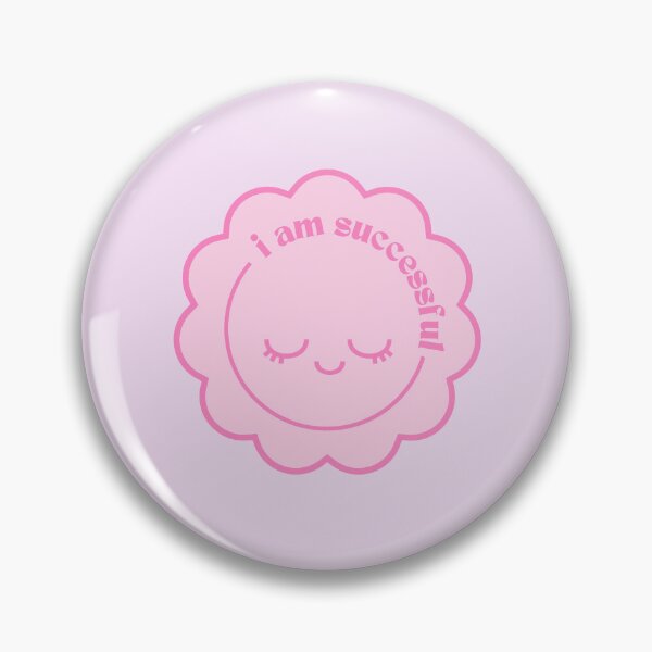 Item preview, I Am Successful Pink Flower Affirmation designed and sold by tealborealis.
