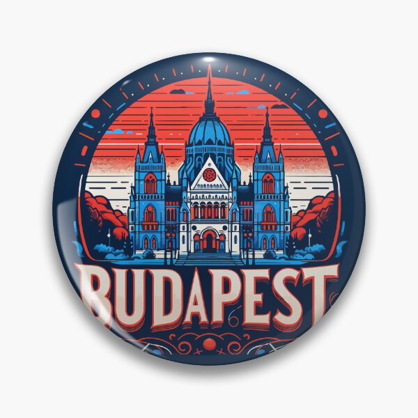 Item preview, Budapest Travel Retro Poster designed and sold by TomFrontierArt.