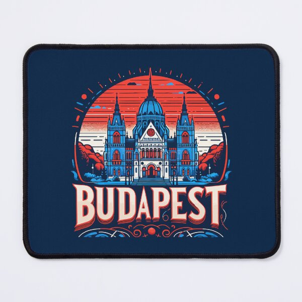 Item preview, Budapest Travel Retro Poster designed and sold by TomFrontierArt.