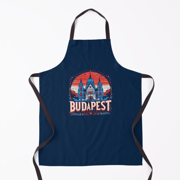Item preview, Budapest Travel Retro Poster designed and sold by TomFrontierArt.