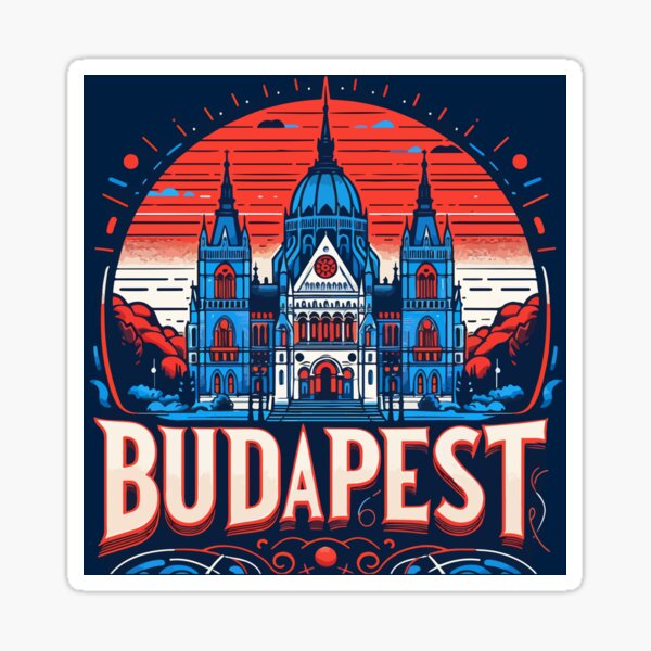 Aperçu de l'œuvre Affiche rétro de voyage de Budapest créée et vendue par TomFrontierArt.