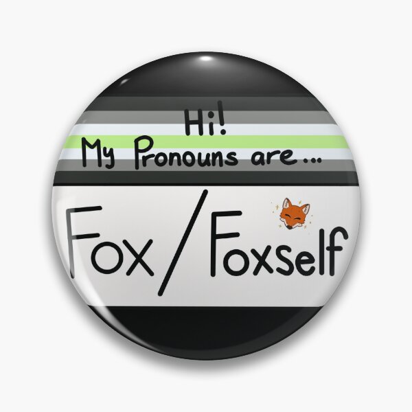 Item preview, Hi my pronouns are - Fox Foxself - Agender pride edition designed and sold by Beelixir.