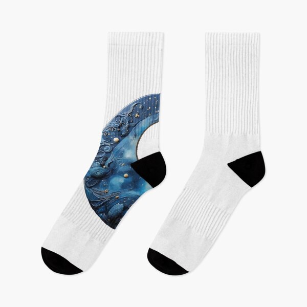 Item preview, moon and stars on the night sky designed and sold by Imagine2024.