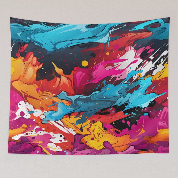 Item preview, Abstract Art. Colorful Energy Splatter designed and sold by GiveMeMood.