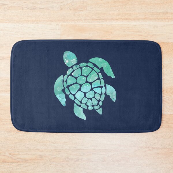 Item preview, Sea Turtle watercolor blue designed and sold by hemp3x.