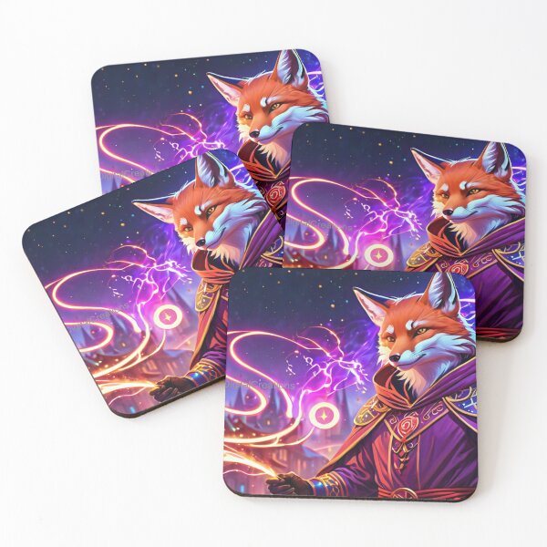 Item preview, Anthropomorphic Fox Sorcerer designed and sold by NerdscapeDC.