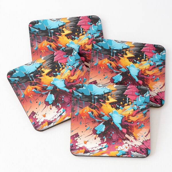 Item preview, Abstract Art. Colorful Explosion Splatter designed and sold by GiveMeMood.