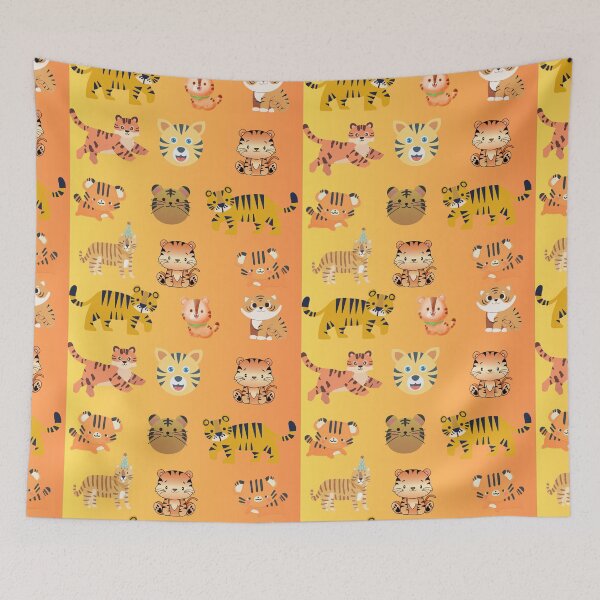 Item preview, Cute tigers pattern. designed and sold by Swingfroglet.