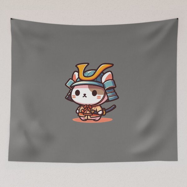 Item preview, katana samurai cat japanese designed and sold by SOMI SOMI.