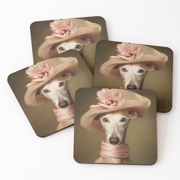 Item preview, Stylish Whippet Greyhound in Pink designed and sold by Sleek Sketch Studio.