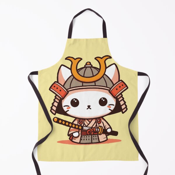 Item preview, samurai katana cat cute japanese designed and sold by SOMI SOMI.
