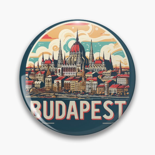 Vista previa del artículo con la obra «Cartel retro de viaje de Budapest», diseñado y vendido por TomFrontierArt.