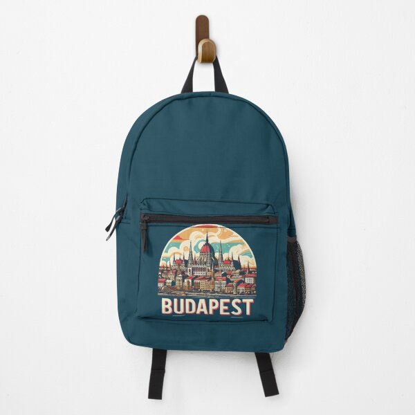 Item preview, Budapest Travel Retro Poster designed and sold by TomFrontierArt.