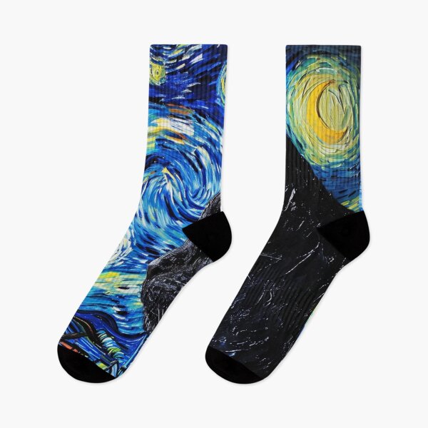 Item preview, Starry Night Cat Van gogh Inspired Painting designed and sold by Vangoholic.