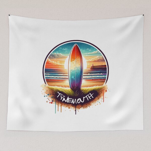 Item preview, Tynemouth Surfing Upright Surfboard  designed and sold by MerchByCraig.