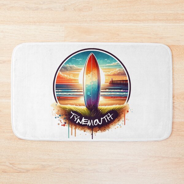 Item preview, Tynemouth Surfing Upright Surfboard  designed and sold by MerchByCraig.