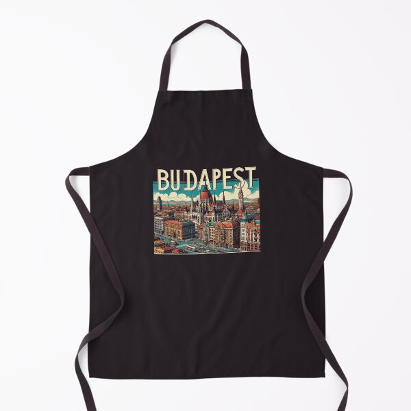 Item preview, Budapest Travel Retro Poster designed and sold by TomFrontierArt.