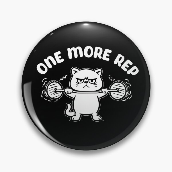 Item preview, bodybuilding kitten | cat lifting weights | feline fitness | One More Rep designed and sold by themichetti.