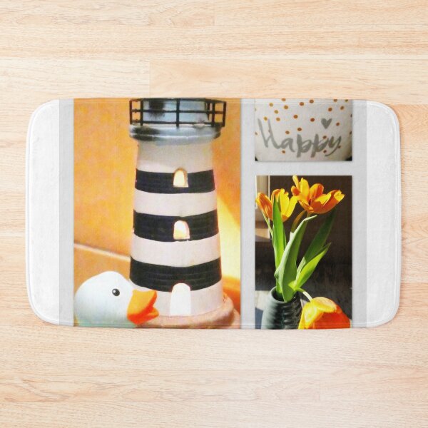 Item preview, Happy Duck with Lighthouse and Tulips designed and sold by angel1.