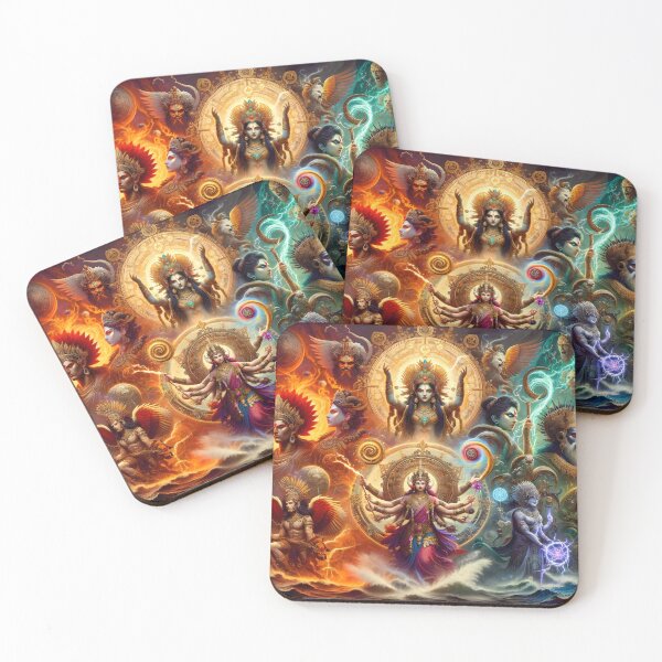 Item preview, Divine Dance of the Cosmic Spectrum: An Ethereal Mythological Journey designed and sold by shadowpalette.