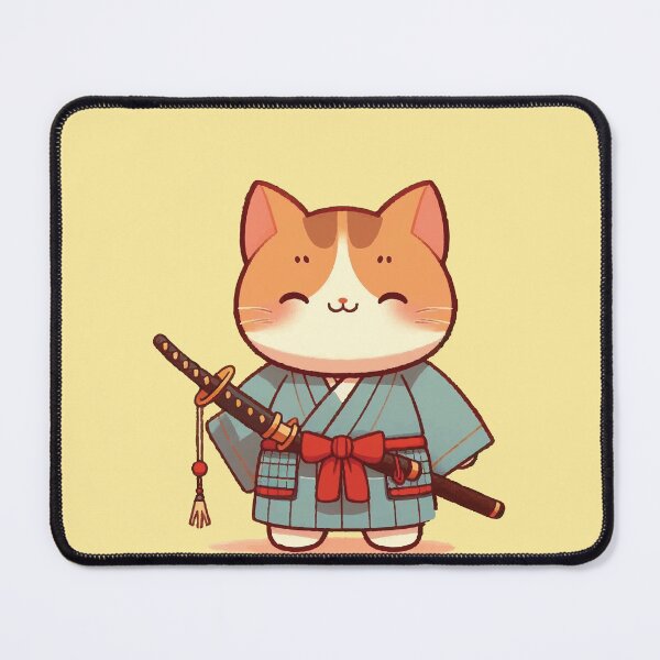 Item preview, japanese katana samurai cat designed and sold by SOMI SOMI.