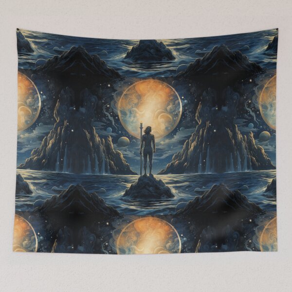 Item preview, Aquarius Sea Bearer Star Sign Zodiac Themed Woman designed and sold by SayItWithYours.