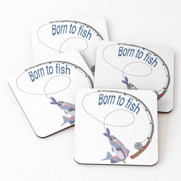Item preview, Born to Fish  designed and sold by Leatextileart.