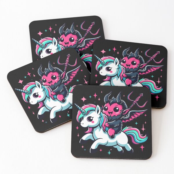 Item preview, Cute Baphomet Riding Unicorn designed and sold by Kawaii-n-Spice.