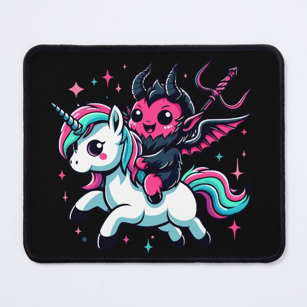 Item preview, Cute Baphomet Riding Unicorn designed and sold by Kawaii-n-Spice.