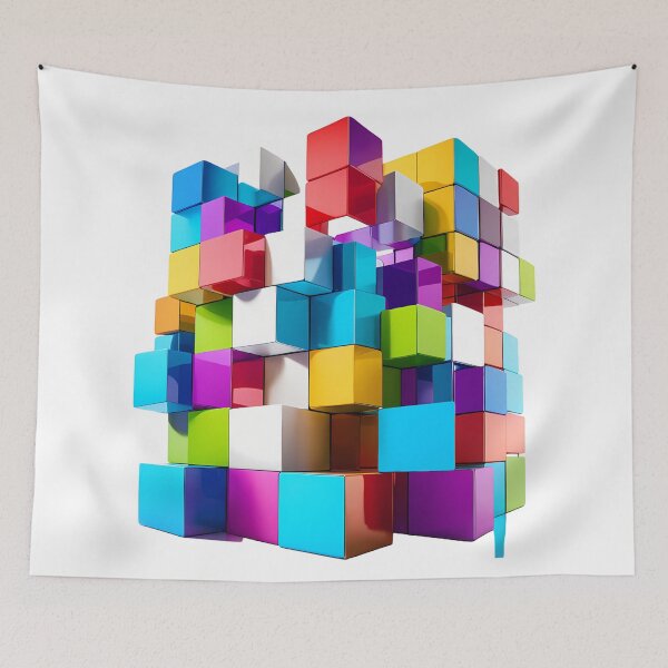 Item preview, Digital Cubism: Exploring Dimensions with Modern Art designed and sold by Artedig.