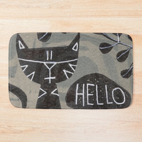 Item preview, Hello Cat Art Card designed and sold by Sheree Burlington.