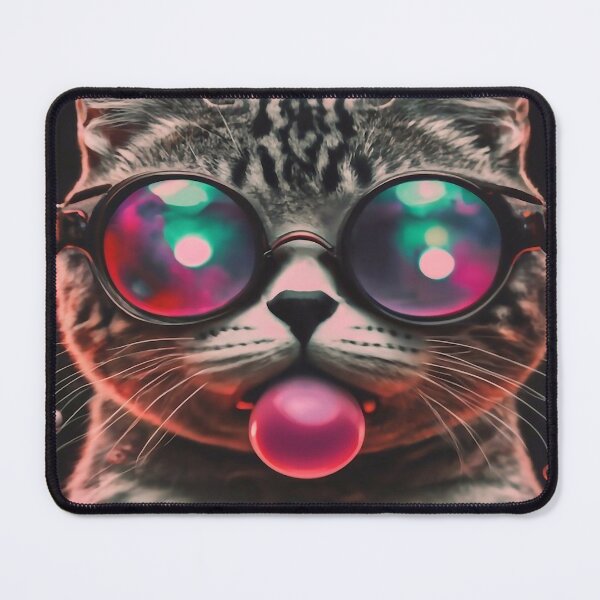 Item preview, Cat blowing bubble gum designed and sold by M-Y-A-R-T-.
