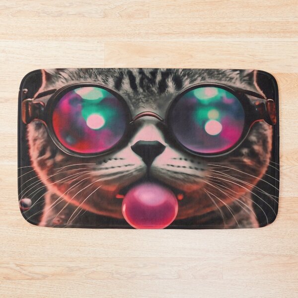 Item preview, Cat blowing bubble gum designed and sold by M-Y-A-R-T-.