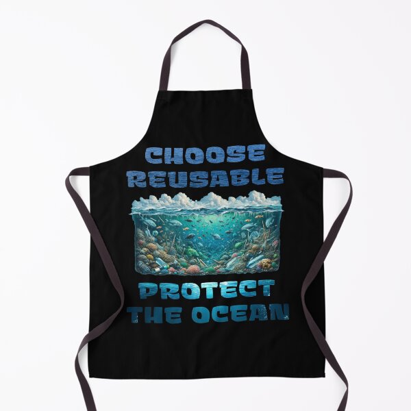 Item preview, "Choose Reusable, Protect the Ocean - A Stand Against Pollution designed and sold by PapaMikeCrafts.