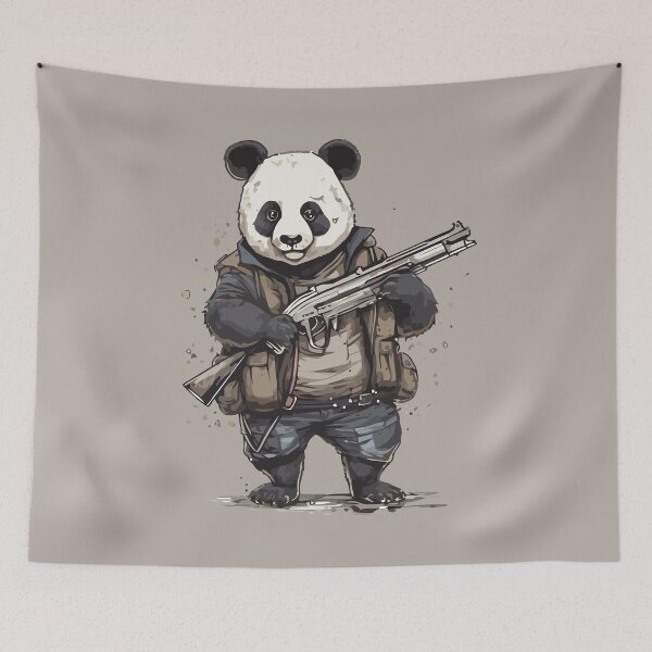 Item preview, Cute Panda with Guns designed and sold by Amir Faysal.