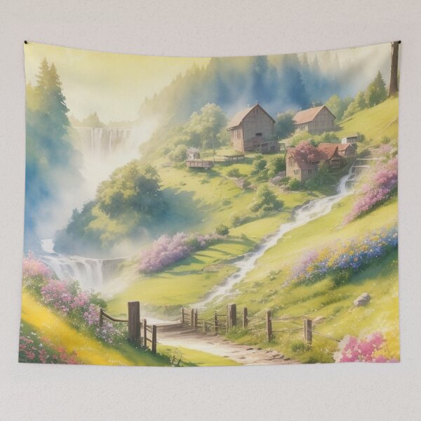 Item preview, Mill In The Mountain designed and sold by TondoMeander.