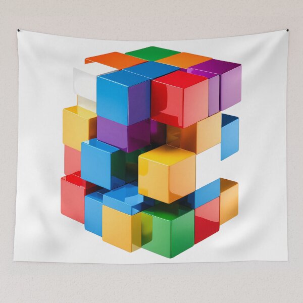Item preview, Custom Digital Art: Your Vision in the Color Cube designed and sold by Artedig.