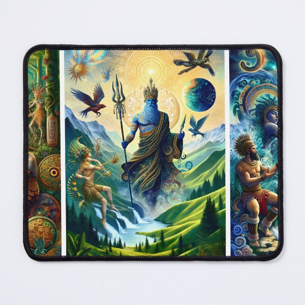 Item preview, Mystic Guardians of Nature: A Triptych of Mythological Splendor designed and sold by shadowpalette.