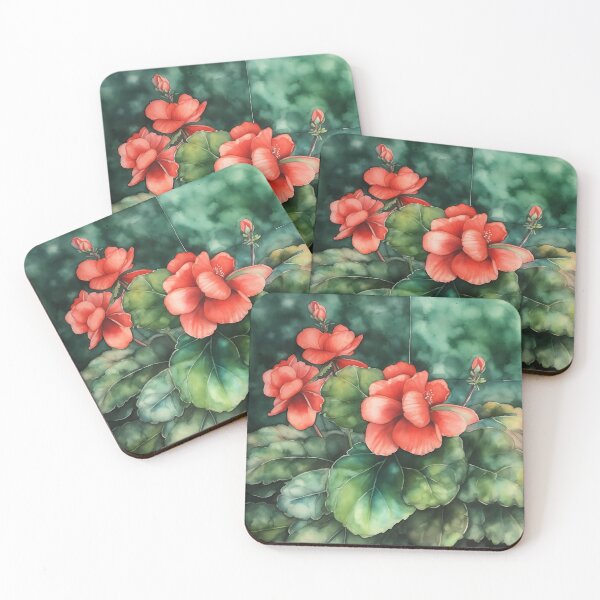 Item preview, begonia watercolor designed and sold by elegantpaterns.