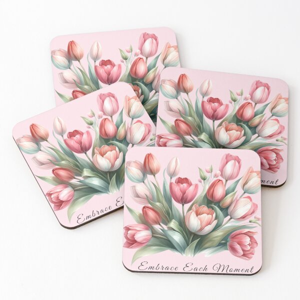 Item preview, Pink Tulip Bouquet, Floral Spring designed and sold by Hibiskusmond.